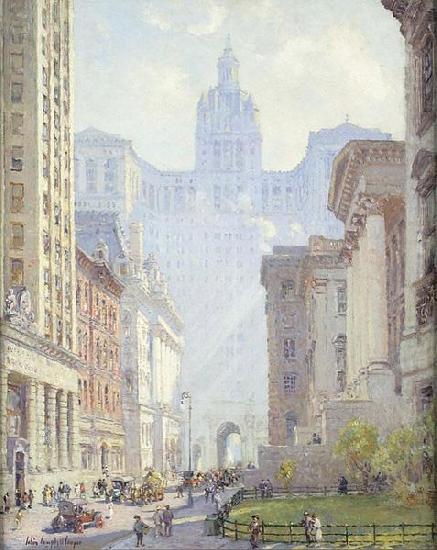 Chambers Street and the Municipal Building, N.Y.C., Colin Campbell Cooper